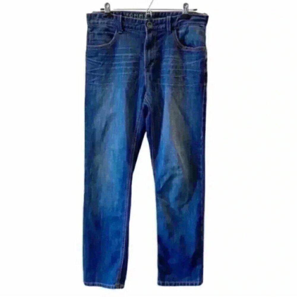 Tommy Hilfiger Boys Jeans Slim Straight Leg Dark Blue Denim Size 18